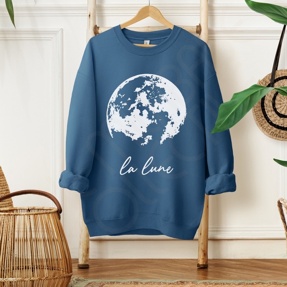 🚨 SALE 🚨 La Lune Moon Crewneck Sweatshirt - Picture 5 of 9